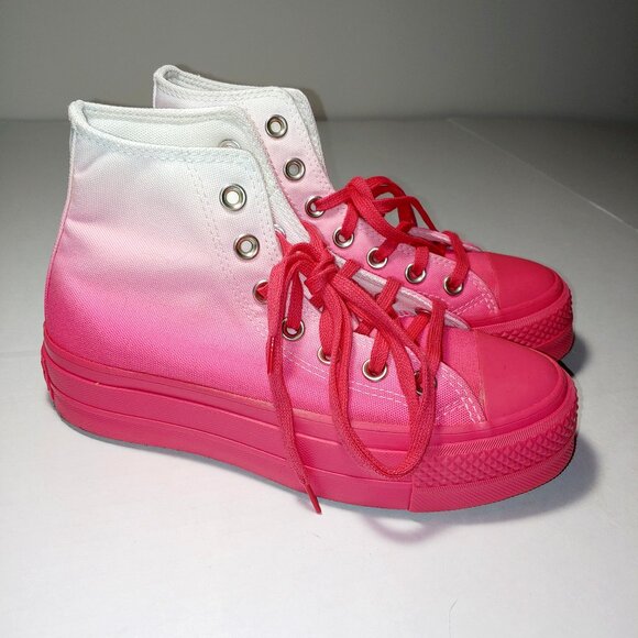 Converse Chuck Taylor All Star Platform Gradient Pink Women’s High Top Sz 5 - Picture 1 of 9